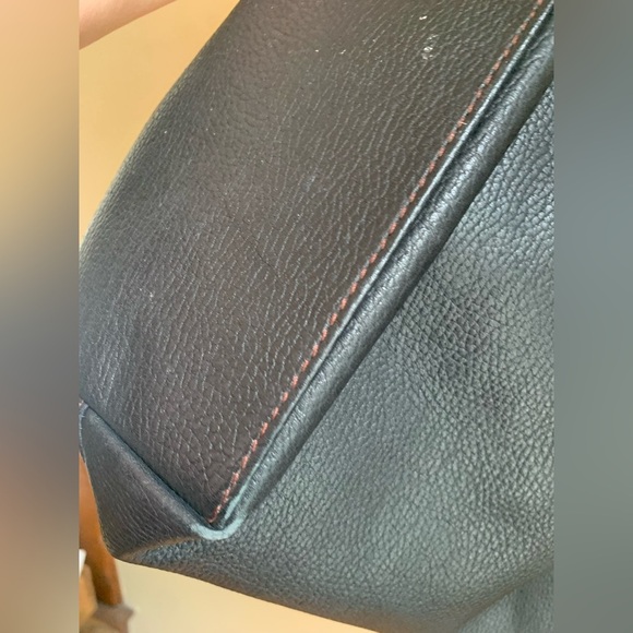 Dooney & Bourke Brown Leather Hobo Shoulder Bag pebbled leather  lobster clasp - Picture 11 of 15